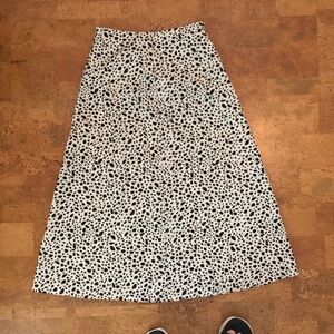 Shein Midi Dalmation Skirt with Slit. XS